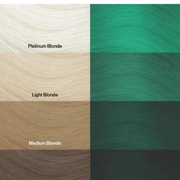 צבע שיער ירוק אמרלד Emerald Green