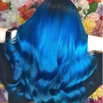 צבע שיער כחול סקיי בלו Sky Blue