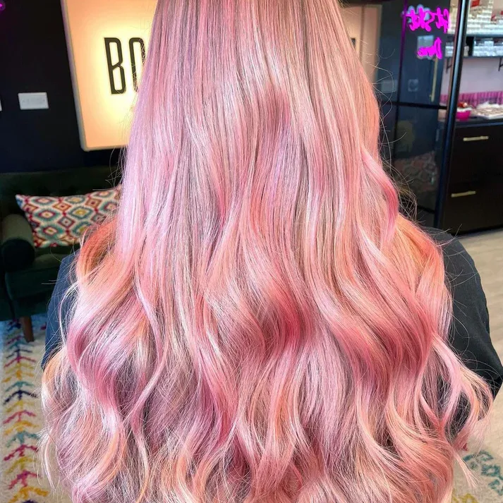 צבע שיער רוז גולד Rose Gold