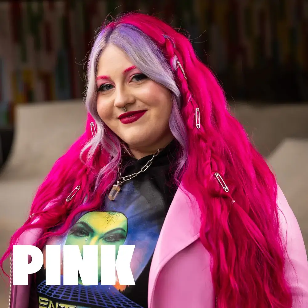 צבע שיער ורוד