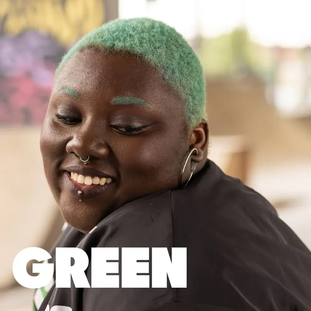 צבע שיער ירוק