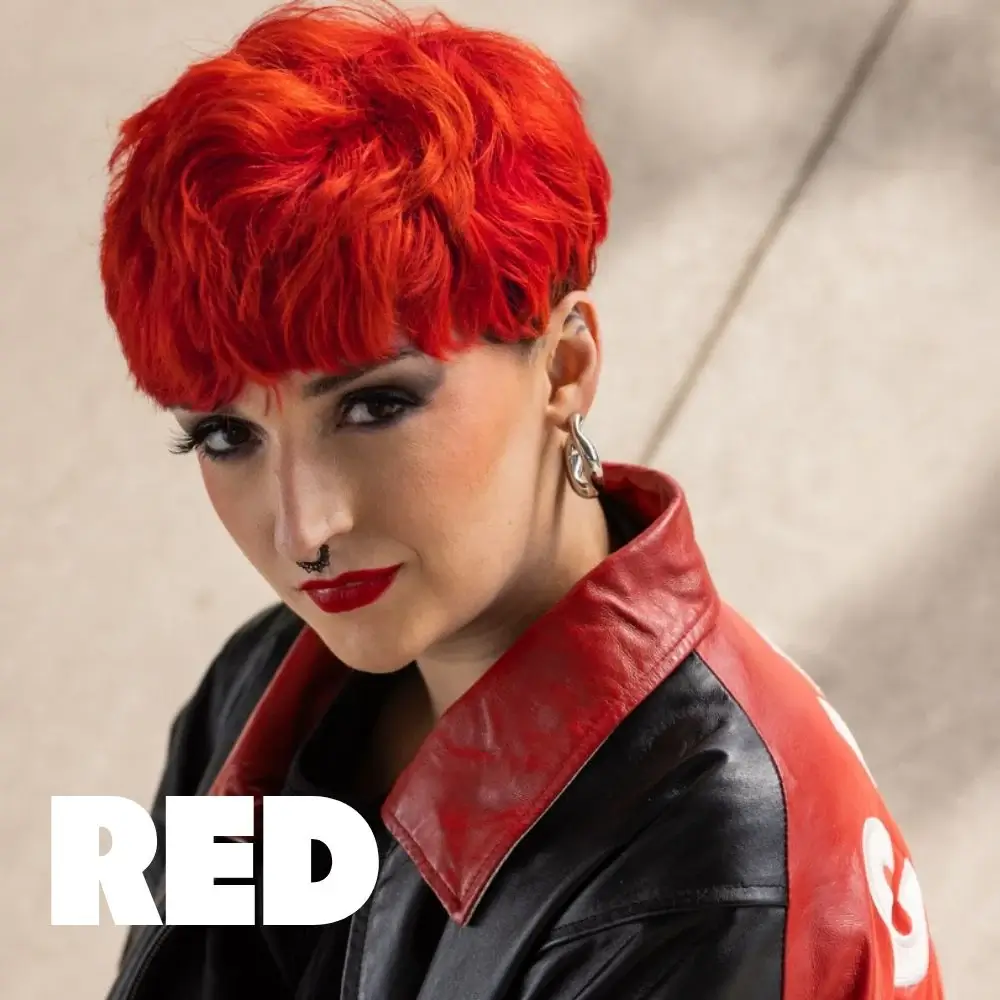 צבע שיער אדום